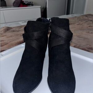Black Suede Women's Ankle Boots